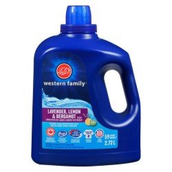 Western Family Liquid Laundry Detergent Lavender-Lemon & Bergamot 2.72 L