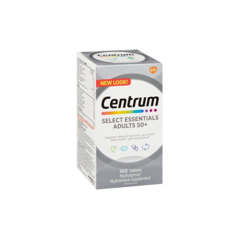 Centrum Select Essentials Adults 50+ Tabs 100's