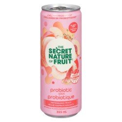 The Secret Nature of Fruit Refreshing Peach Probiotic Soda 355 ml