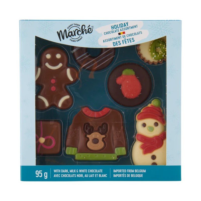 Giant Tiger Marche Holiday Belgian Chocolate Assortment 95 g