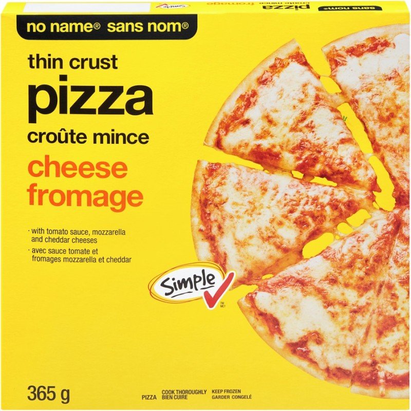 No Name Thin Crust Pizza Cheese 411 g