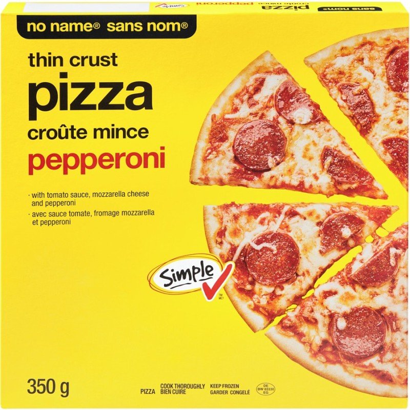 No Name Thin Crust Pizza Pepperoni 350 g