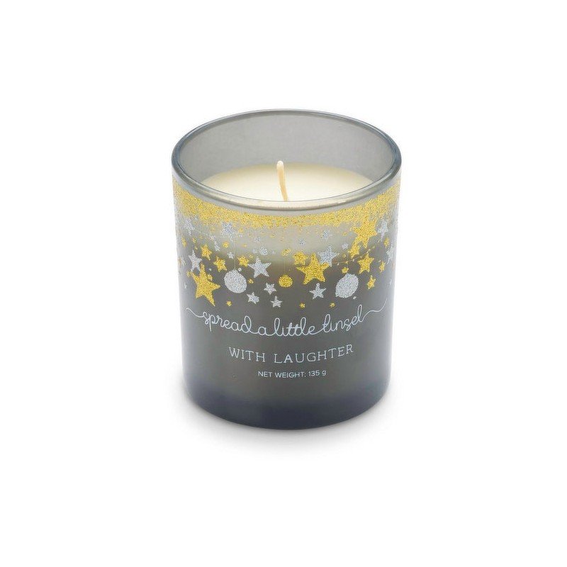 Glisten Jar Candle Spread a Little Tinsel with Laughter 135 g