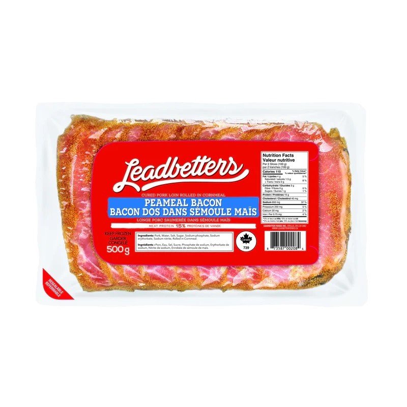 Leadbetters Peameal Bacon 500 g