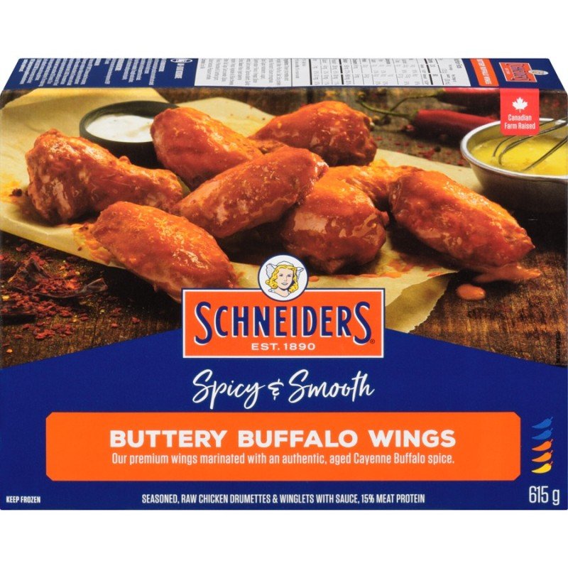 Schneiders Spicy & Smooth Buttery Buffalo Wings 615 g