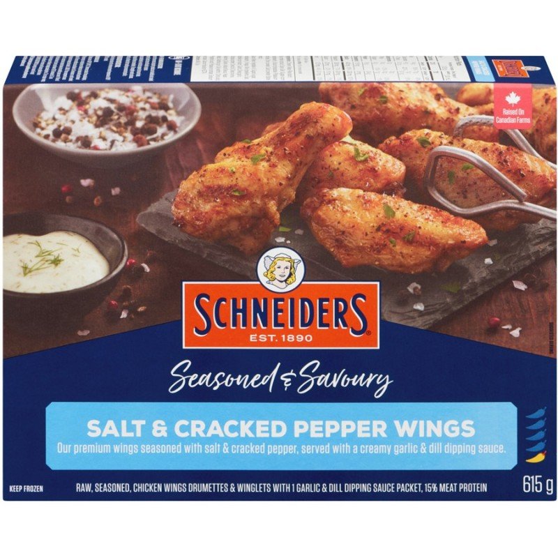 Schneiders Salt & Cracked Pepper Wings 615 g