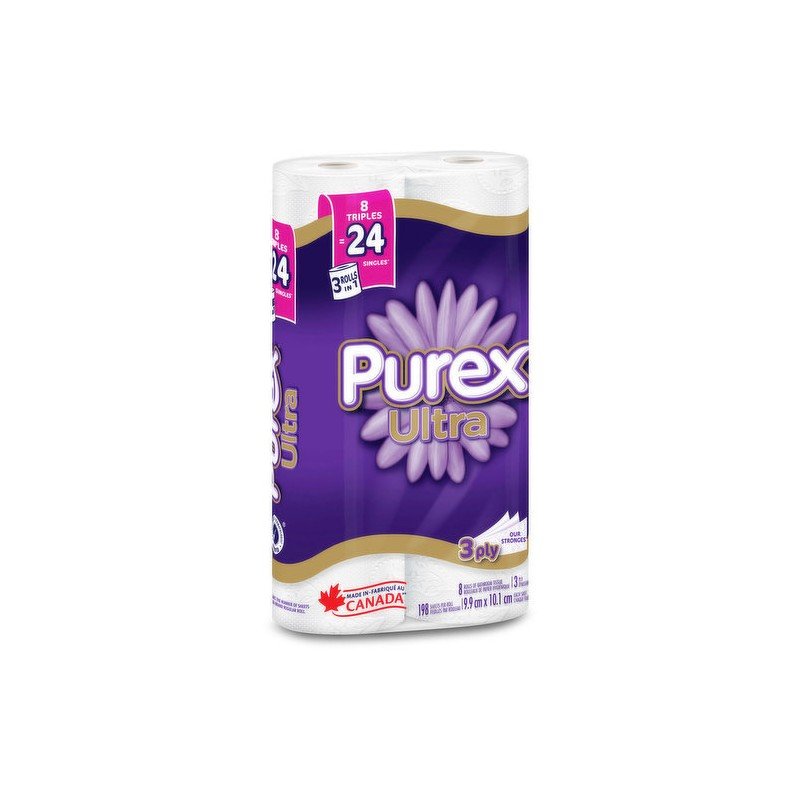 Purex Bathroom Tissue Ultra Triple 8/24