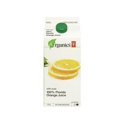 PC Organics 100% Florida Orange Juice with Pulp 1.75 L