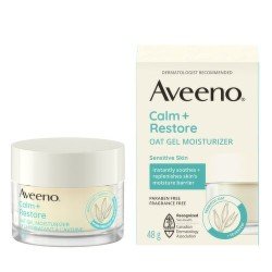Aveeno Calm + Restore Oat Gel Moisturizer Sensitive Skin 48 g