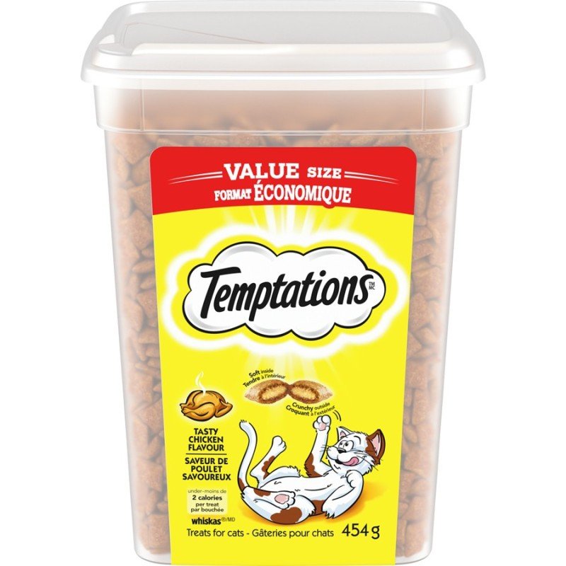 Whiskas Temptations Chicken Flavour Treats for Cats 454 g