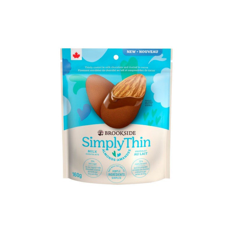 Brookside Simply Thin Almonds Milk Chocolate 160 g