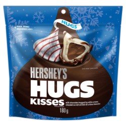 Hershey Hugs Kisses Milk Chocolate Hugged in White Creme 180 g