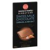 Western Family Signature Swiss Milk Chocolate Bar Caramel & Sea Salt 100 g