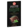 Western Family Signature Swiss Dark Chocolate Bar Mint 100 g