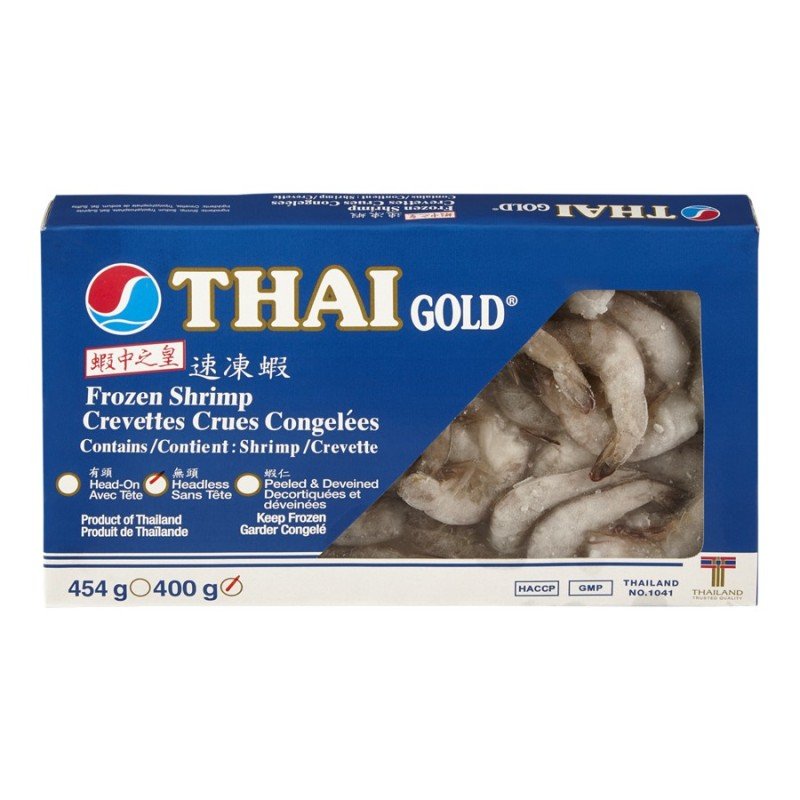 Thai Gold Frozen Shrimp Headless 400 g