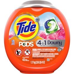 Tide+ Pods 4-in-1 Downy Laundry Detergent April Fresh 43's