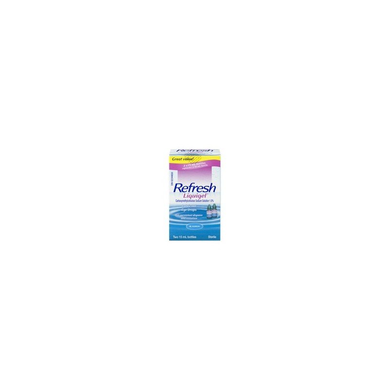 Refresh Liquigel Lubricant Eye Drops For Persistent Dryness and Irritation 2 x 15 ml