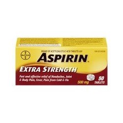 Aspirin Extra Strength Tabs 500mg