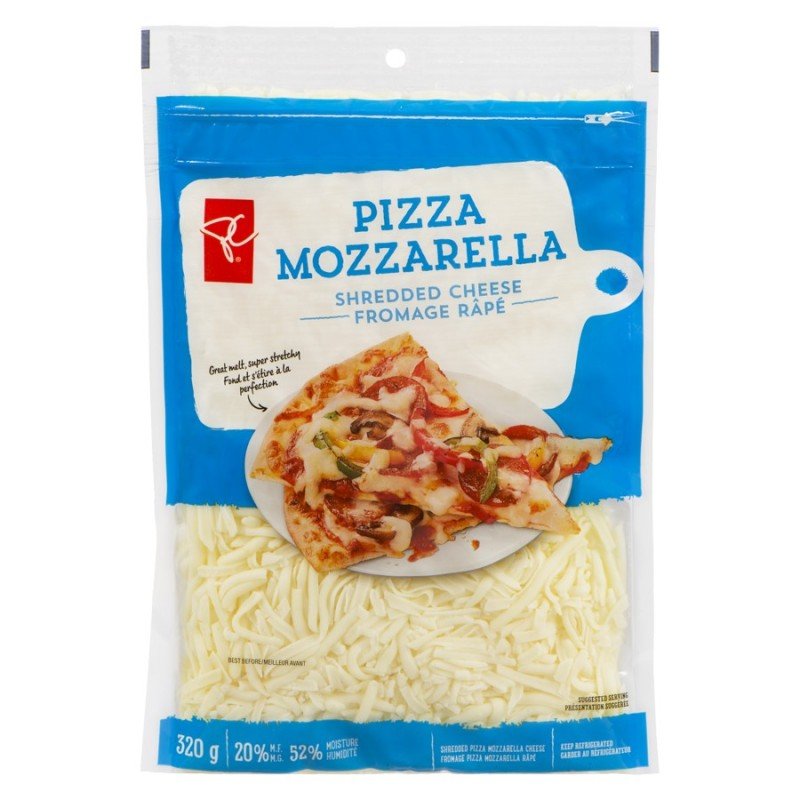 PC Shredded Cheese Pizza Mozzarella 320 g