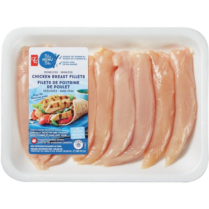 PC Blue Menu Boneless Skinless Chicken Breast Fillets