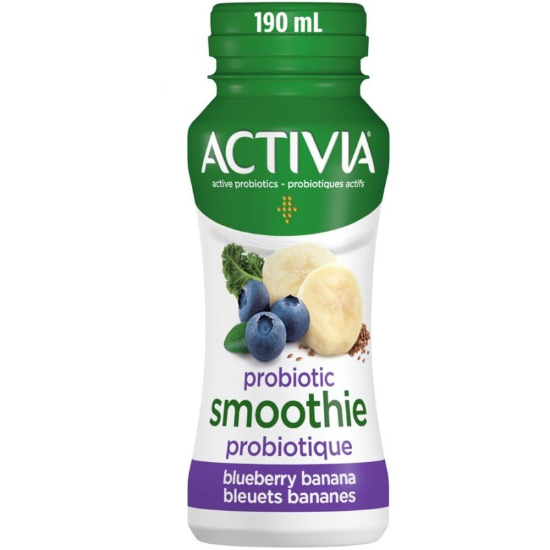 Danone Activia Probiotic Smoothie Blueberry Banana 190 ml