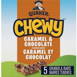Quaker Chewy Caramel & Chocolate Granola Bars 5's