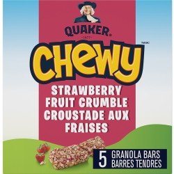Quaker Chewy Strawberry Fruit Crumble Granola Bars 5's