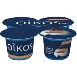Oikos Yogurt Extra Creamy Cappuccino on the Bottom 9% 4 x 95 g