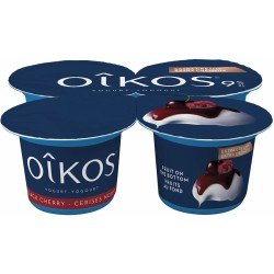 Oikos Yogurt Extra Creamy Black Cherry 9% 4 x 95 g