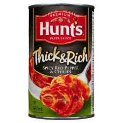 Hunt's Thick & Rich Pasta Sauce Spicy Red Pepper & Chilies 680 ml