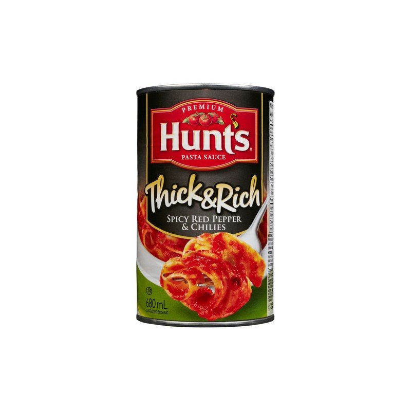 Hunt's Thick & Rich Pasta Sauce Spicy Red Pepper & Chilies 680 ml