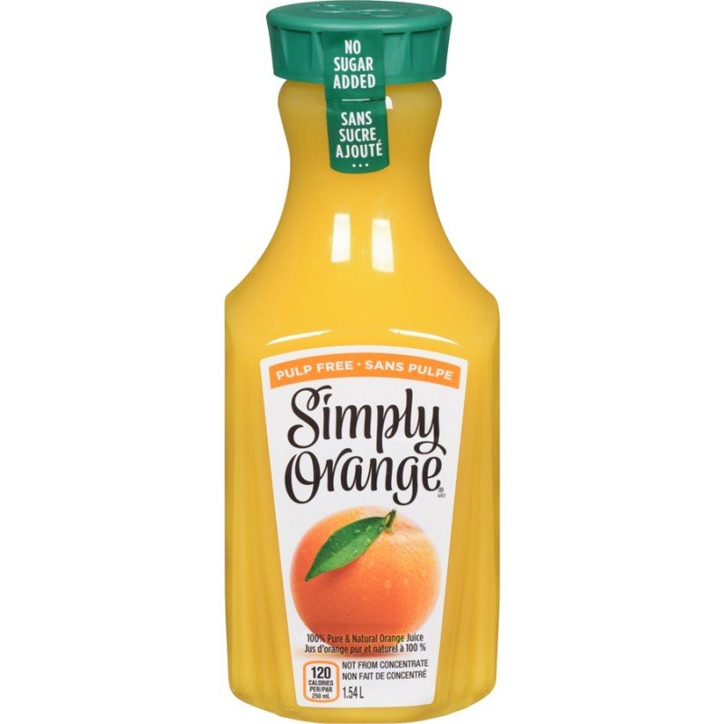 Simply Orange Juice Pulp Free 1.54 L