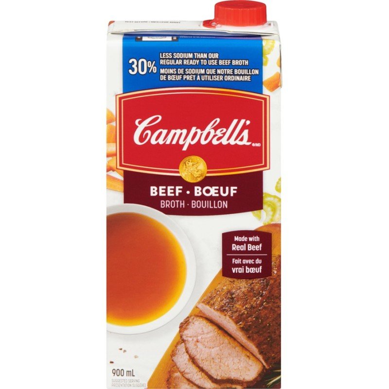 Campbell's Beef Broth 30% Less Sodium 900 ml