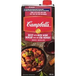 Campbell’s 30% Less Sodium Beef Broth with Red Wine 900 ml