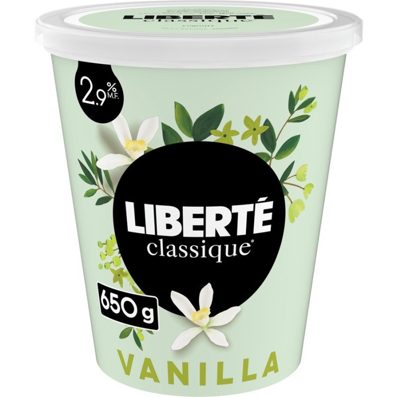 Liberte Classique Yogurt Vanilla 2.9% 650 g