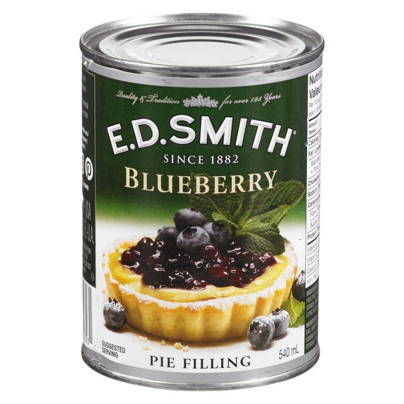 E.D. Smith Blueberry Pie Filling 540 ml