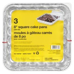 No Name 8” Square Cake Pans...
