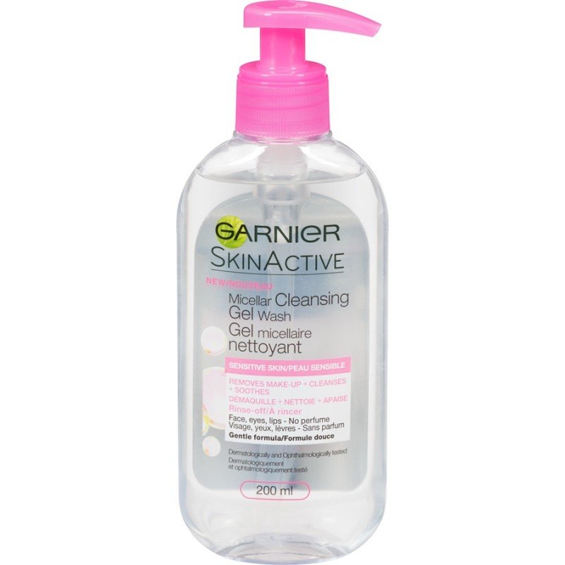 Garnier Skinactive Micellar Cleansing Gel Wash Sensitive Skin 200 ml