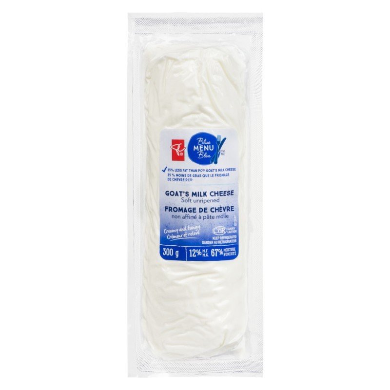 PC Blue Menu Soft Unripened Goat's Milk Cheese Plain 300 g