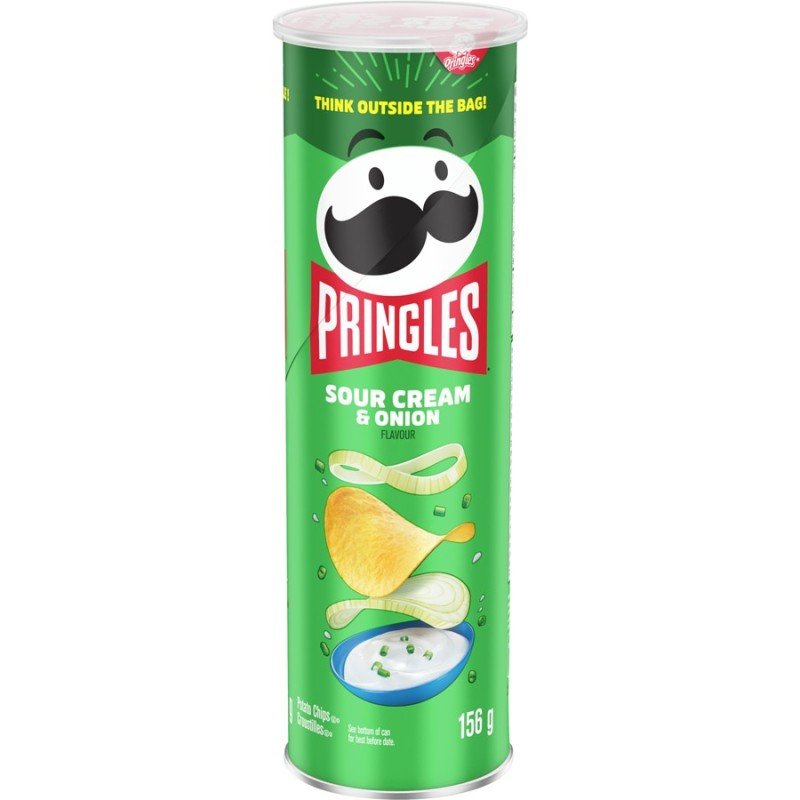 Pringles Potato Chips Sour Cream & Onion 156 g