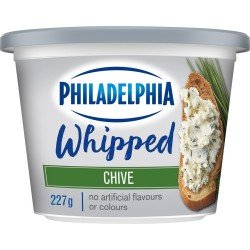 Kraft Philadelphia Cream Cheese Whipped Chive 227 g