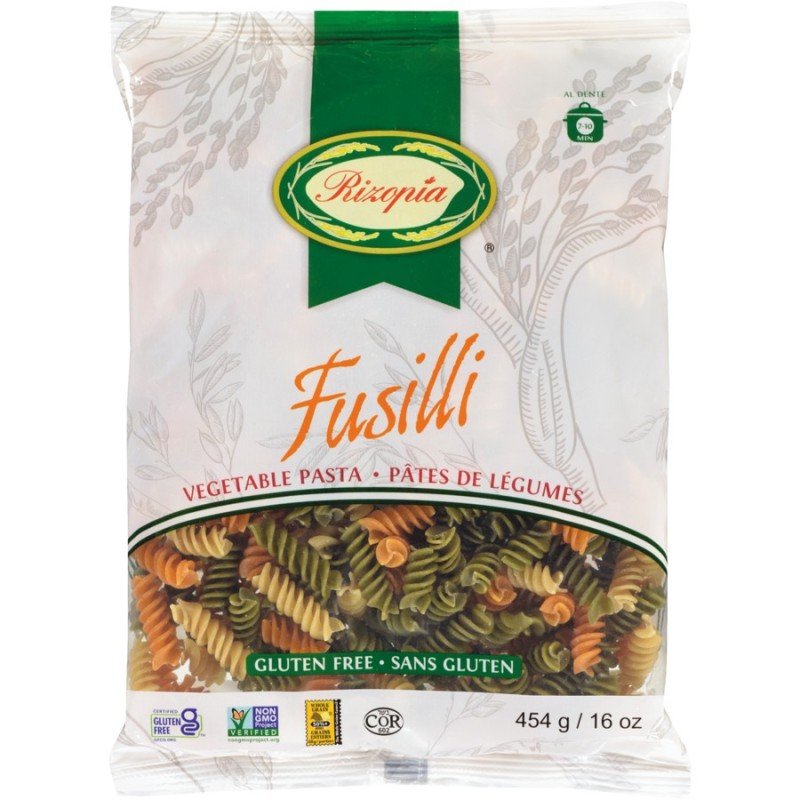 Rizopia Vegetable Rice Fusilli 454 g