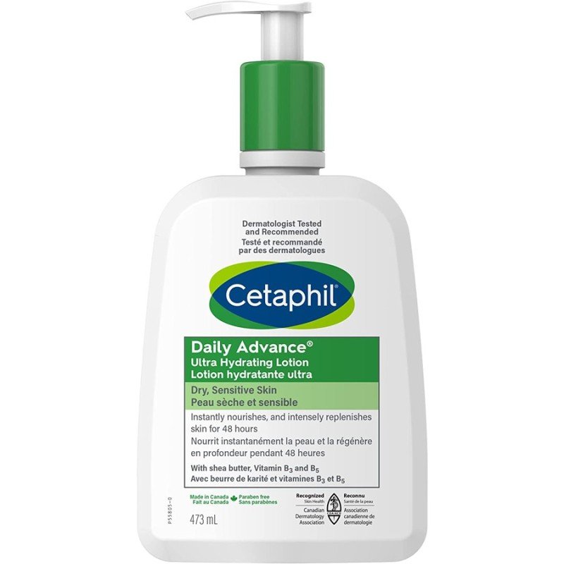 Cetaphil Daily Advance Ultra Hydrating Lotion Dry Sensitive Skin 473 ml