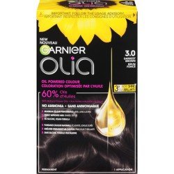 Garnier Olia Hair Colour 3.0 Darkest Brown No Ammonia each