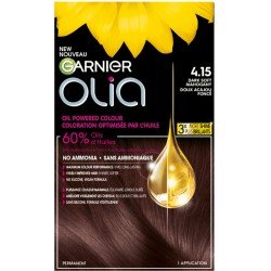 Garnier Olia Hair Colour 4.15 Dark Soft Mahogany No Ammonia each