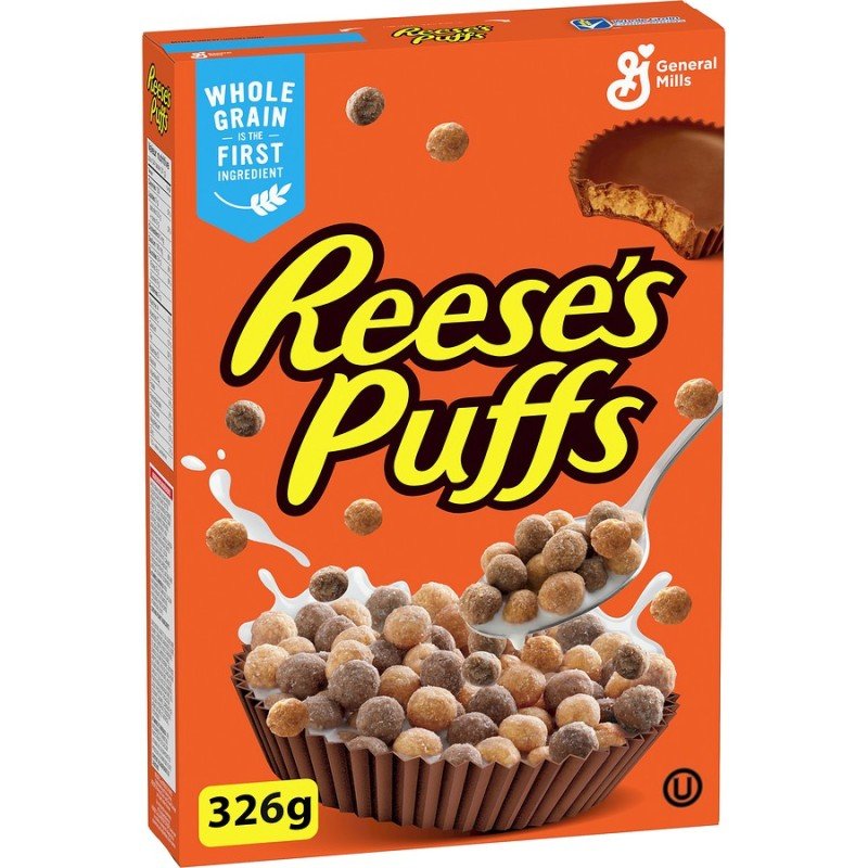 General Mills Cereal Reese Peanut Butter Puffs 326 g