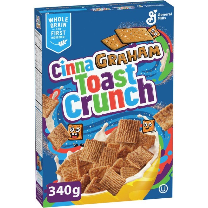 General Mills CinnaGraham Toast Crunch Cereal 340 g