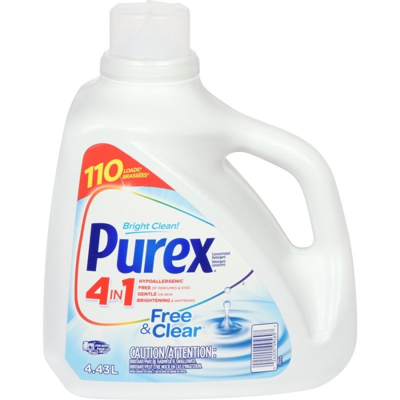 Purex HE Liquid Laundry 4-in-1 Free & Clear 110 Loads