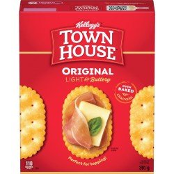 Kellogg's Town House Oven Baked Crackers Light and Buttery Flavour Original 391 g
