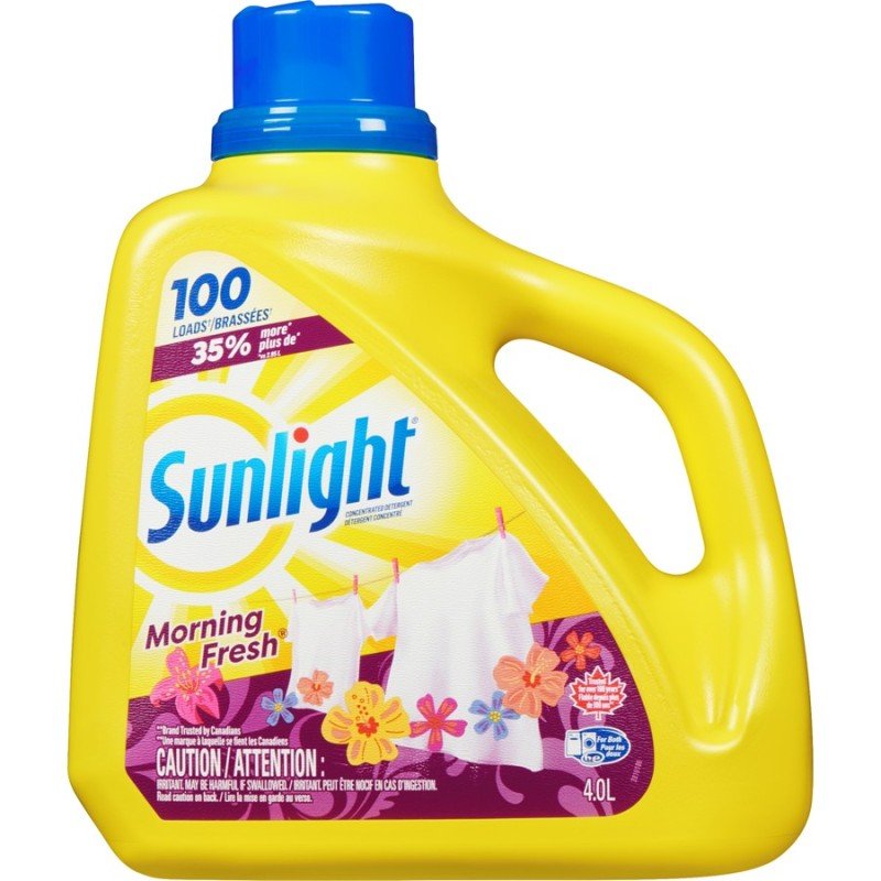Sunlight HE Liquid Laundry Morning Fresh 100 Loads